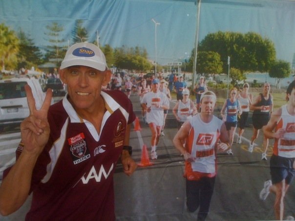 Brett Jackson aka Jacko gets in some virtual running on race eve